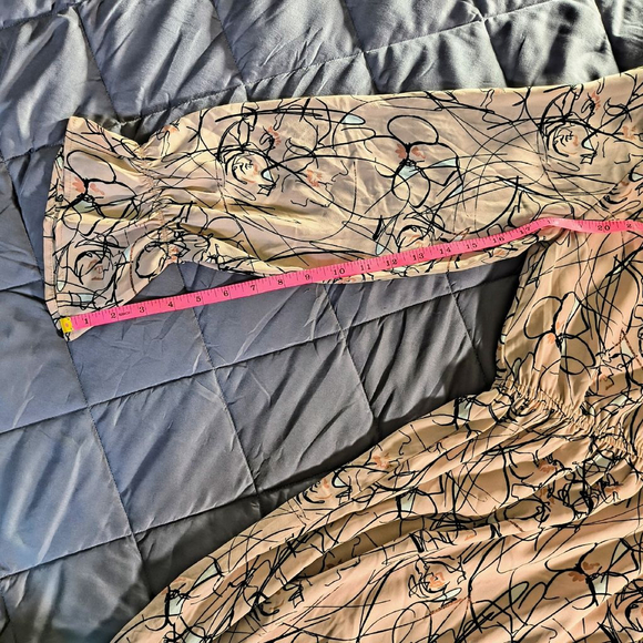 (S) Women's Nordstrom Rack Pink Floral Long Sleeve Dress - Picture 4 of 10